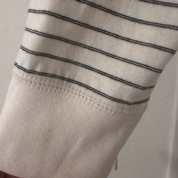 NWT Goodfellow & Co Men's Striped Long Sleeve Shirt - Black and White - Picture 6 of 6